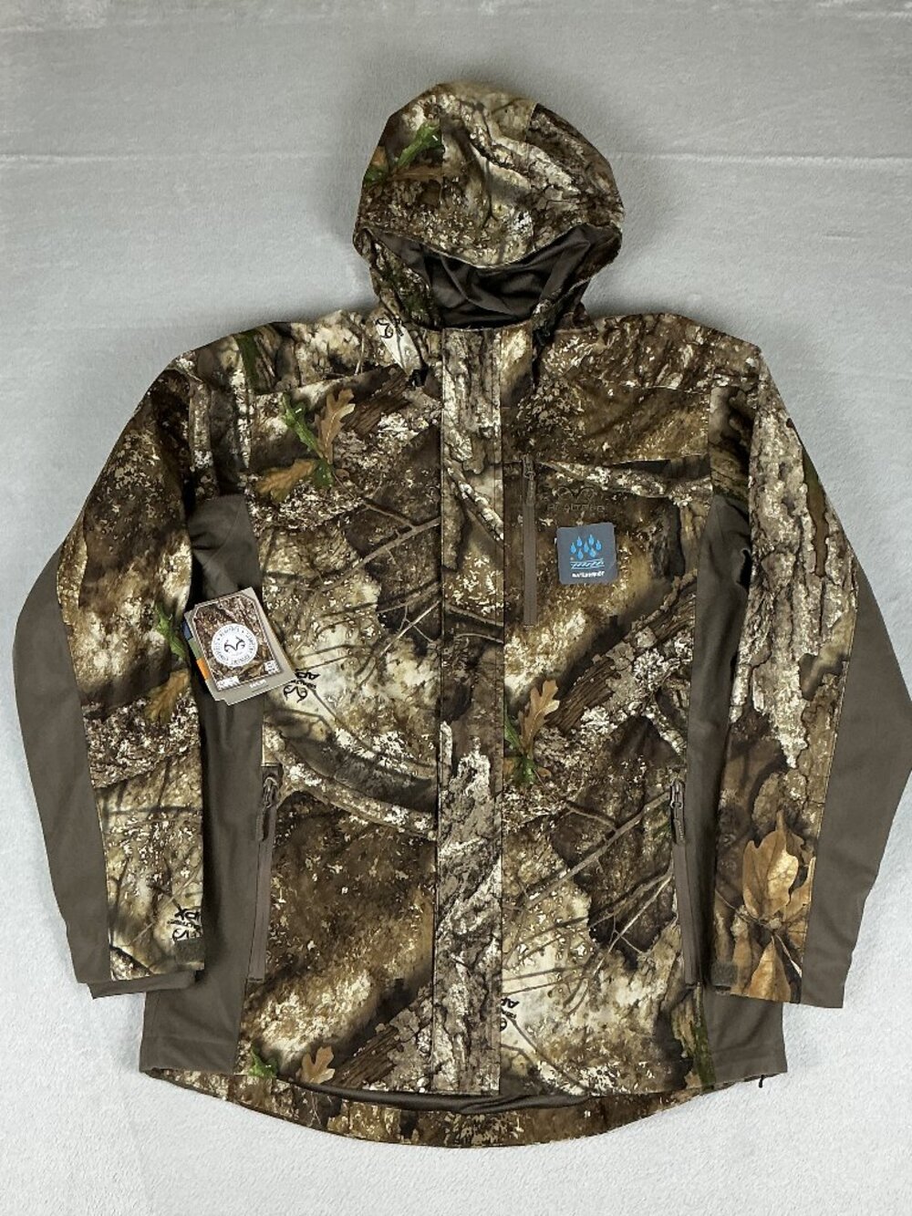 Realtree APX Camo Men's Jacket Size S Full Zipp Windproof Scent Control NWT